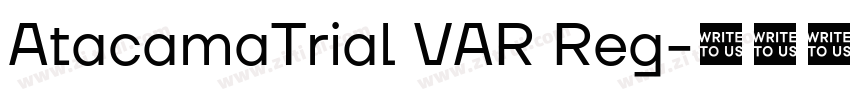 AtacamaTrial VAR Reg字体转换